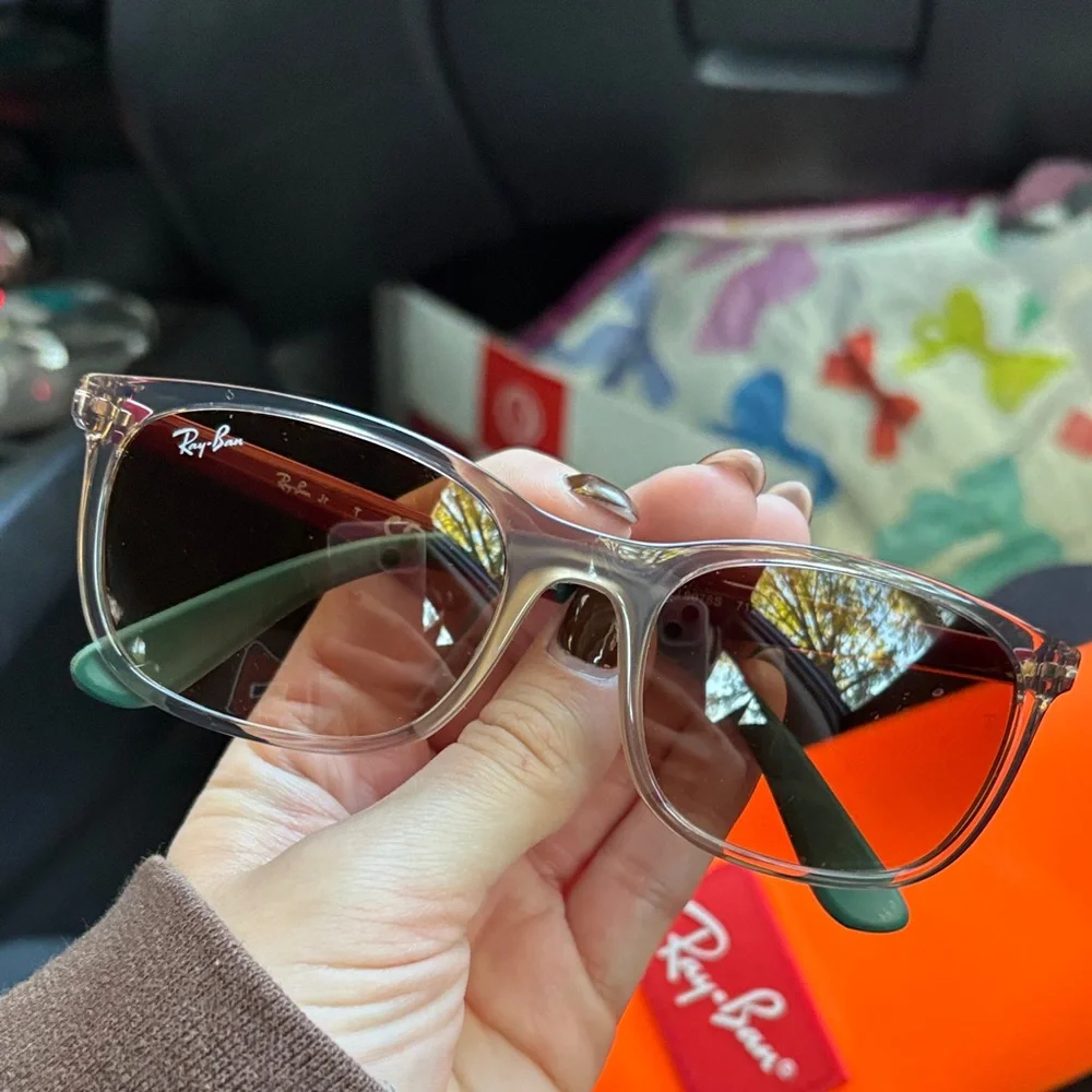 Kids Ray-Ban Sunglasses with Orange Case